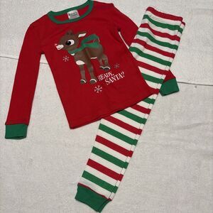 Rudolph The Red Nose Reindeer Christmas Pajama Set 3T Kids Toddlers Holiday Gift